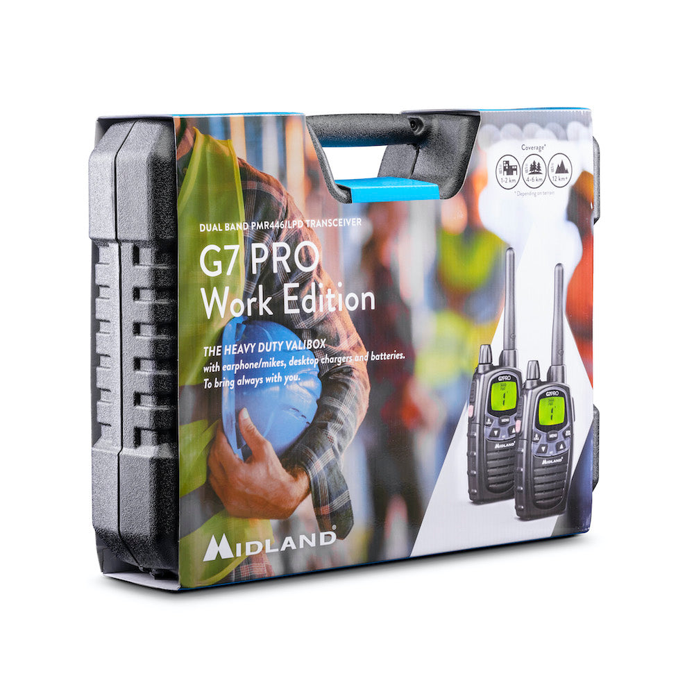 Midland G7 Pro 2er Kofferset, PMR446 Midland G7 Pro 2er Kofferset, PMR446